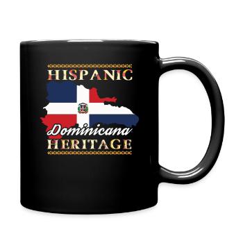 Mois du patrimoine hispanique de la République dominicaine - Mug uni - noir - Droite