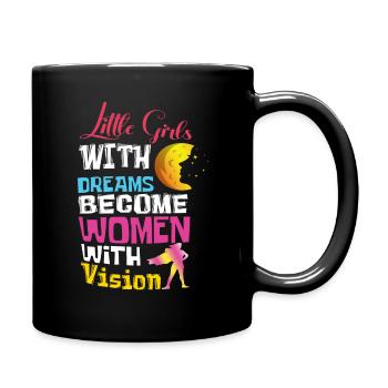 Fille avec rêve Féminisme Droits Femmes Égalité - Mug uni - noir - Droite