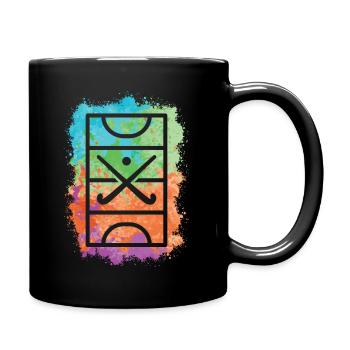 Joueur de hockey sur gazon Joueur de hockey Hockey - Mug uni - noir - Droite
