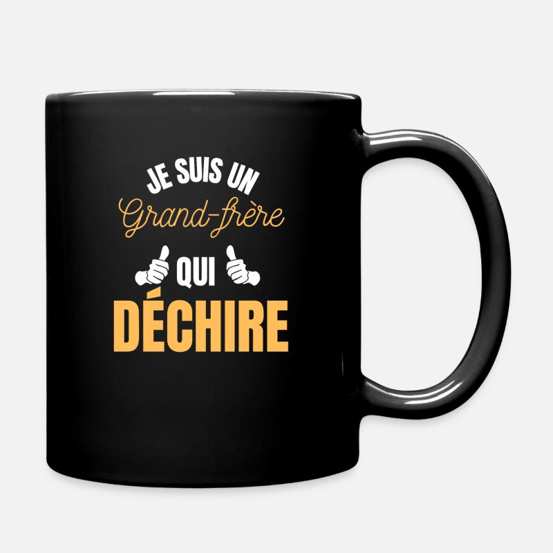 Ich bin ein großer Bruder, der weint - Tasse einfarbig - Schwarz