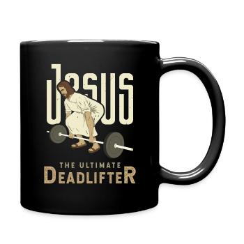 Christ Cross Love Jesus Lifter Christian - Full Colour Mug - black - Right