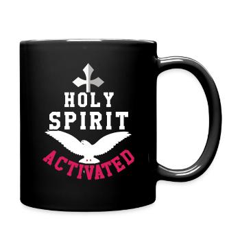 Lord God Holy Spirit Activated Christian Jesus - Tasse einfarbig - Schwarz - Rechts
