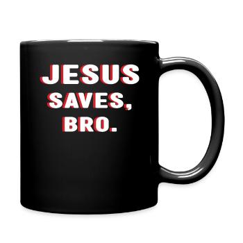 Amour Jésus sauve Frère Seigneur Dieu Pasteur chrétien - Mug uni - noir - Droite