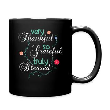 Reconnaissant Reconnaissant Pasteur chrétien béni Jésus - Mug uni - noir - Droite
