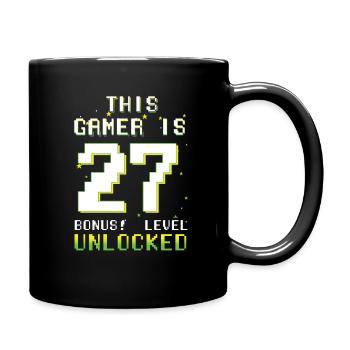 Ce gamer amateur de jeux vidéo Gamer Age 27 - Mug uni - noir - Droite