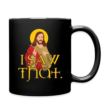 Drôle jésus a vu ce pasteur chrétien - Mug uni - noir - Droite