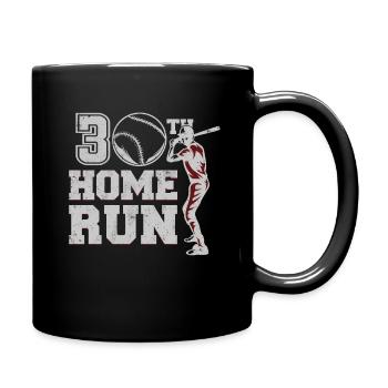 30 ans Jour Naissance Athlète Sport Baseball - Mug uni - noir - Droite
