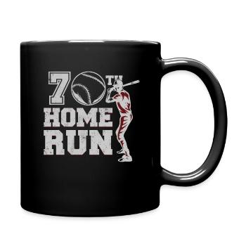 70 ans Jour Naissance Athlète Sport Baseball - Mug uni - noir - Droite