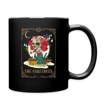 Caretaker Plants Tarot Card Occult Club Gothic - Tasse einfarbig - Schwarz - Rechts