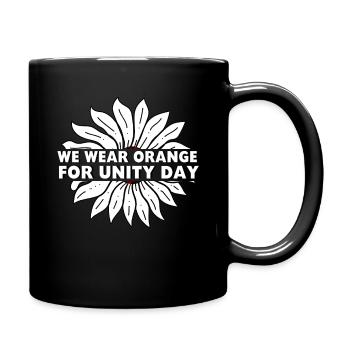 Wear Orange For Kindness Awareness Unity Day - Tasse einfarbig - Schwarz - Rechts