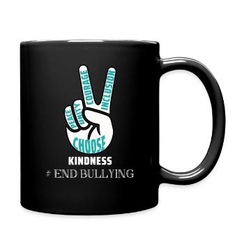 End Bullying Peace Kindness Awareness Unity Day - Tasse einfarbig - Schwarz - Rechts