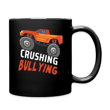 Truck Crushing Bullying Kind Kindness Unity Day - Tasse einfarbig - Schwarz - Rechts