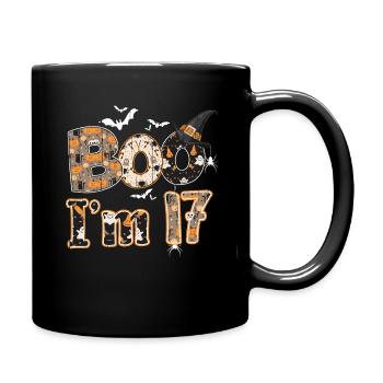 Halloween Pattern Ghost Creatures Birth Age 17 - Full Colour Mug - black - Right