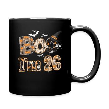 Halloween Pattern Ghost Creatures Birth Age 26 - Full Colour Mug - black - Right
