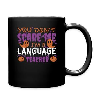 Ghost Pumpkin Professeur de langue Halloween - Mug uni - noir - Droite
