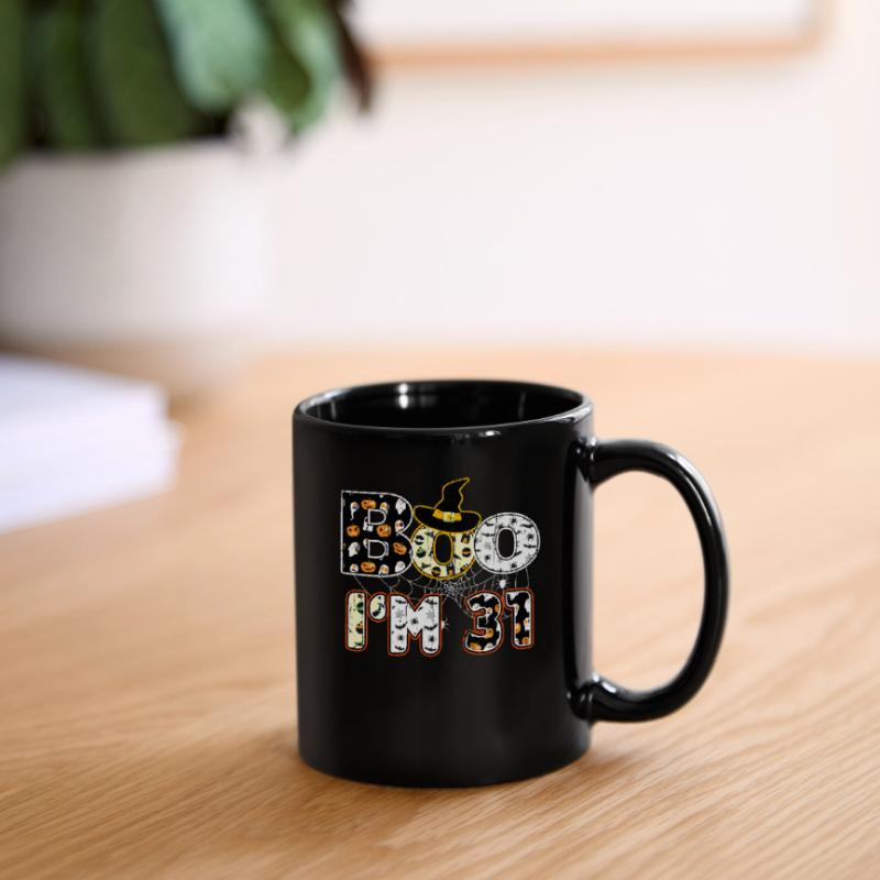 Halloween Pattern Spider Creatures Naissance 31 ans Mug uni