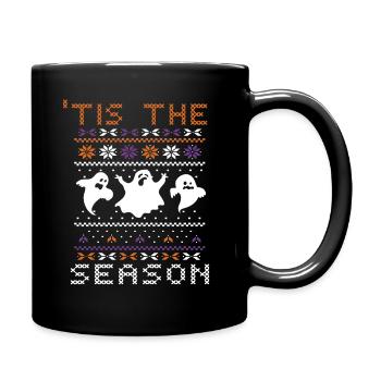 Stitch Pattern Ghost Creatures Saison Halloween - Mug uni - noir - Droite
