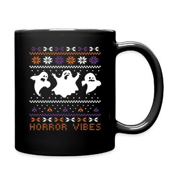 Stitch Pattern Ghost Creatures Horreur Halloween - Mug uni - noir - Droite