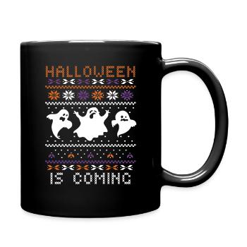 Stitch Pattern Créatures fantômes à venir Halloween - Mug uni - noir - Droite