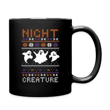 Stitch Pattern Ghost Night Creatures Halloween - Mug uni - noir - Droite