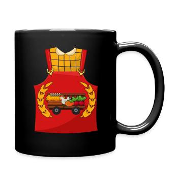 Funny Farm Farmer Costume For Halloween - Full Colour Mug - black - Right
