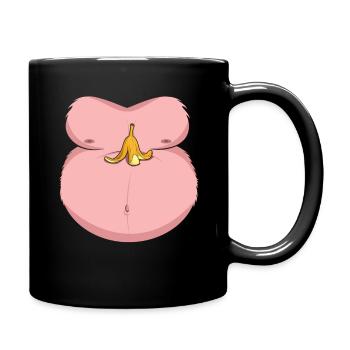 Funny Animal Monkey Banana Costume For Halloween - Full Colour Mug - black - Right
