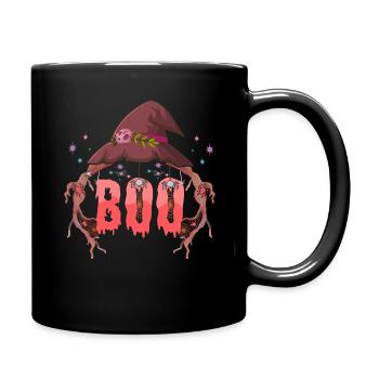 Witch Bat Spider Horror Scary Halloween - Tasse einfarbig - Schwarz - Rechts