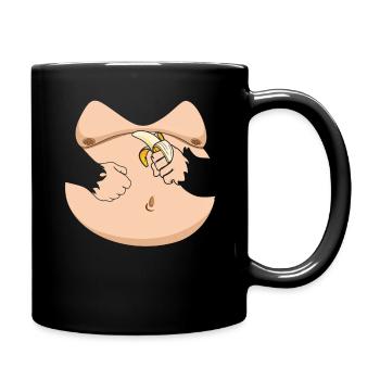 Funny Animal Banana Monkey Costume For Halloween - Full Colour Mug - black - Right