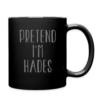 Funny Pretend I'm Hades Costume For Halloween - Full Colour Mug - black - Right