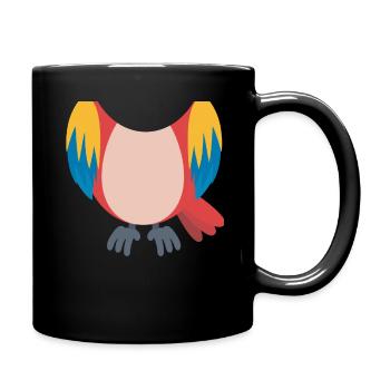 Funny Animal Parrot Costume For Halloween - Full Colour Mug - black - Right