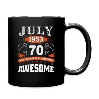 Millésime Juillet 1953 Naissance de 70 ans Génial - Mug uni - noir - Droite