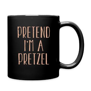 Funny Pretend I'm Pretzel Costume For Halloween - Full Colour Mug - black - Right