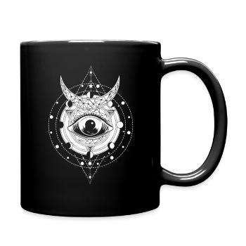 Seeing Eye Occult Satanic Gothic Halloween - Tasse einfarbig - Schwarz - Rechts