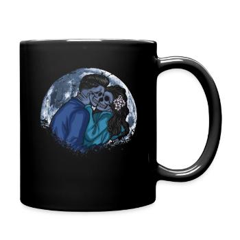 Occult Skeleton Lovers Tarot Gothic Halloween - Tasse einfarbig - Schwarz - Rechts