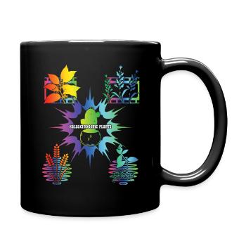 Occult Art Plants Goblincore Gothic Halloween - Tasse einfarbig - Schwarz - Rechts