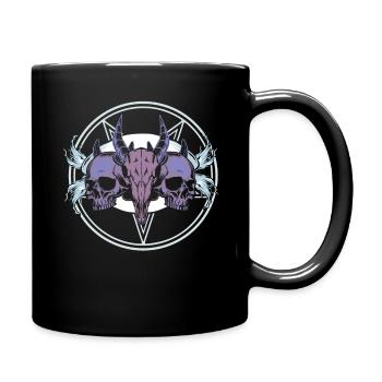 Occult Satanic Wendigo Bone Gothic Halloween - Tasse einfarbig - Schwarz - Rechts