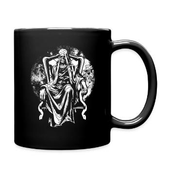 Occult Satanic Priest Evil Creepy Gothic Halloween - Tasse einfarbig - Schwarz - Rechts