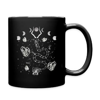 Occult Vintage Tarot Stars Goblincore Halloween - Tasse einfarbig - Schwarz - Rechts
