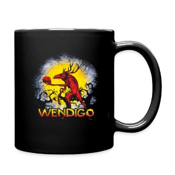 Créature folklorique Wendigo Forest Halloween Cryptid - Mug uni - noir - Droite