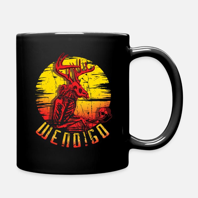 Wendigo Folk Creature Halloween Cryptid - Tasse einfarbig - Schwarz
