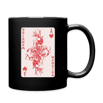 Créature folklorique Wendigo Card Halloween Cryptid - Mug uni - noir - Droite