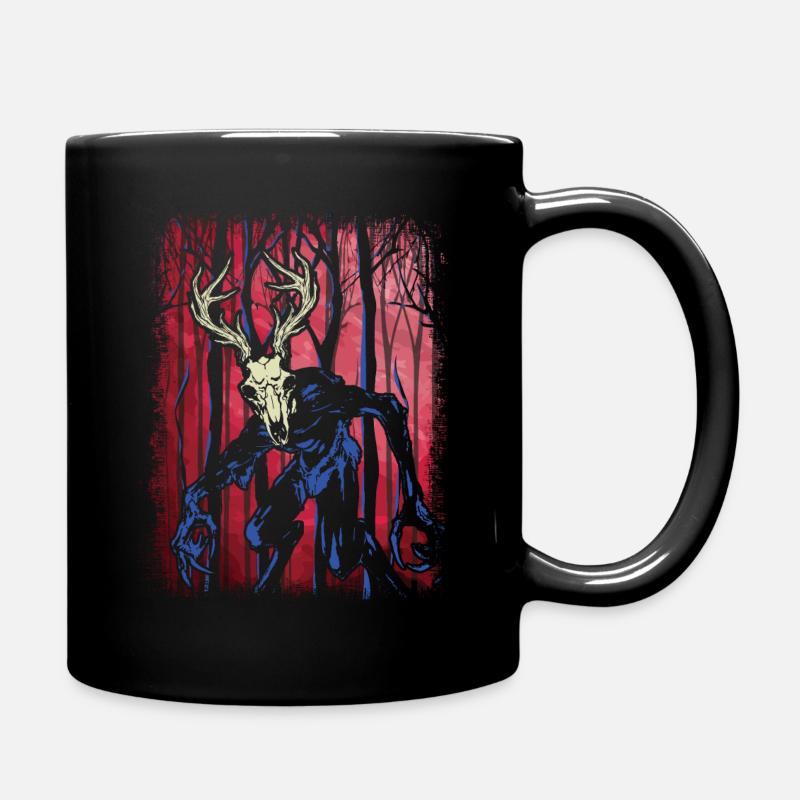 Wendigo Folk Creature Forest Halloween Cryptid - Tasse einfarbig - Schwarz