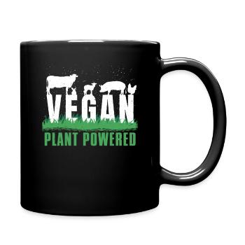 Animaux de ferme Légumes Végétarien Végétalien - Mug uni - noir - Droite