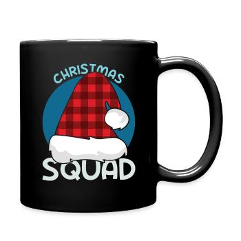 December Christmas Squad Santa Love Christmas - Tasse einfarbig - Schwarz - Rechts