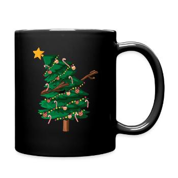 Décembre Noël Dab Dabbing Tree Noël - Mug uni - noir - Droite