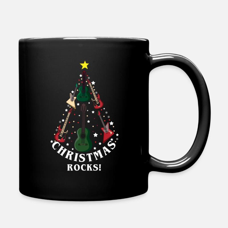 December Christmas Rocks Guitar Love Christmas - Tasse einfarbig - Schwarz