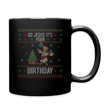Stitch Happy Birth Ugly Christmas Day Dab Jesus - Mug uni - noir - Droite