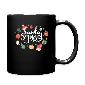 December Santa Squad Holiday Love Christmas - Full Colour Mug - black - Right