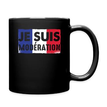 I Am Moderation Drink In Moderation France Beer - Tasse einfarbig - Schwarz - Rechts