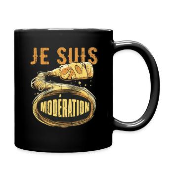 I Am Moderation Drink In Moderation Spill Beer - Tasse einfarbig - Schwarz - Rechts